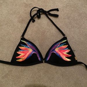 Pink triangle bathing suit